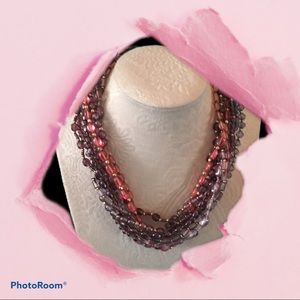 Pretty Pink & Light Lavender Necklace